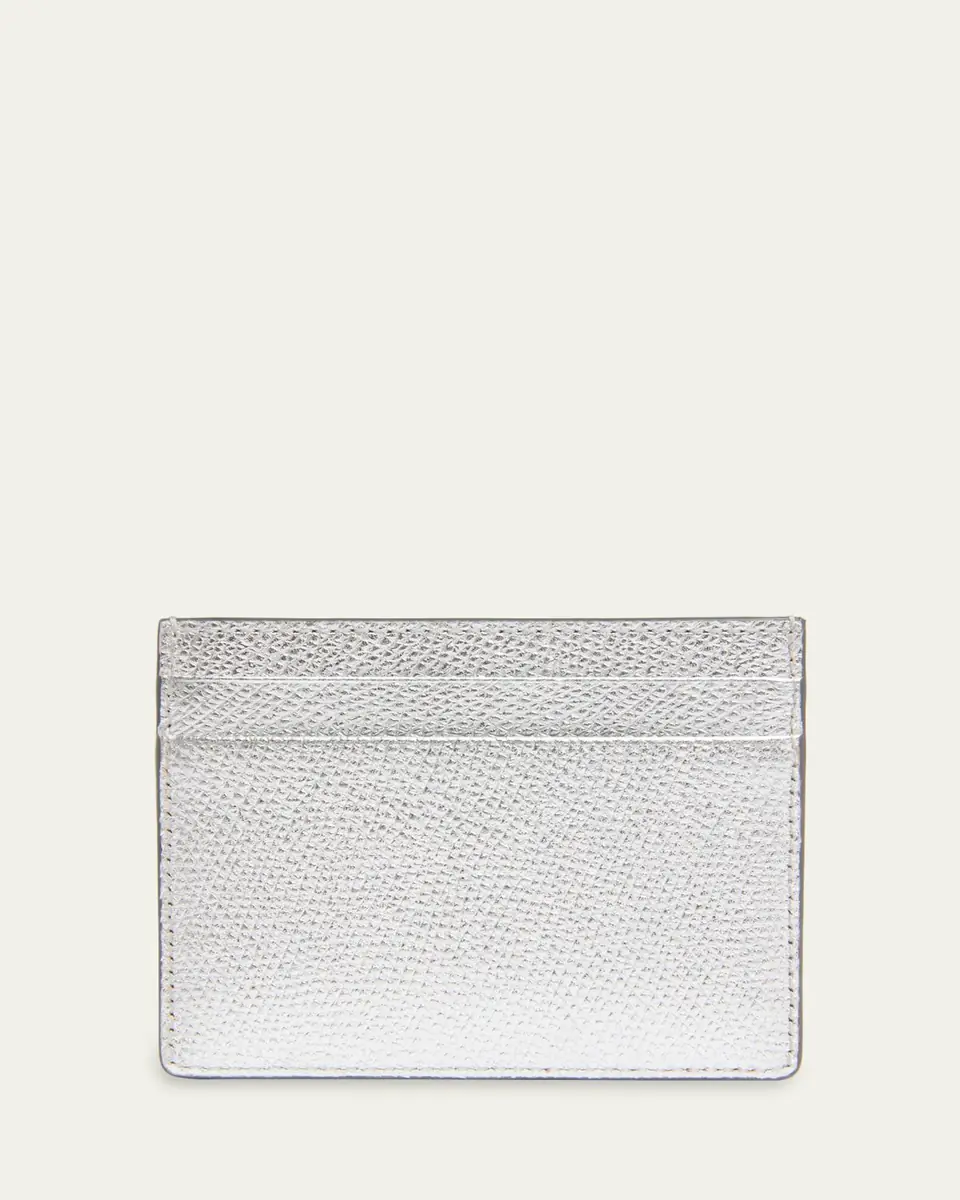 Valentino Garavani Metallic Leather Card Case | Thumbnail 4 Valentino Garavani Metallic Leather Card Case | Thumbnail 4