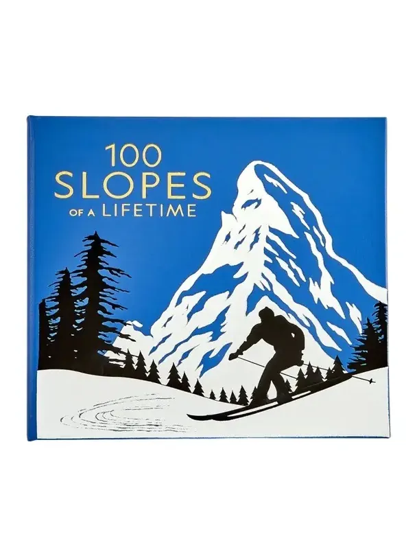 Graphic Image "100 Slopes of a Lifetime: The World's Ultimate Ski and Snowboard Destinations" Leather-Bound Book by Gordy Megroz