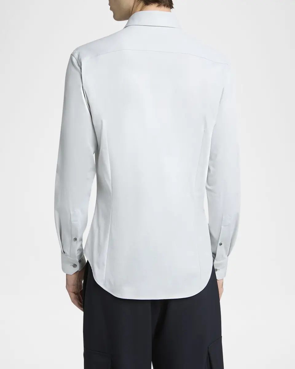 Giorgio Armani Men's Cotton Stretch Jersey Dress Shirt | Thumbnail 2 Giorgio Armani Men's Cotton Stretch Jersey Dress Shirt | Thumbnail 2