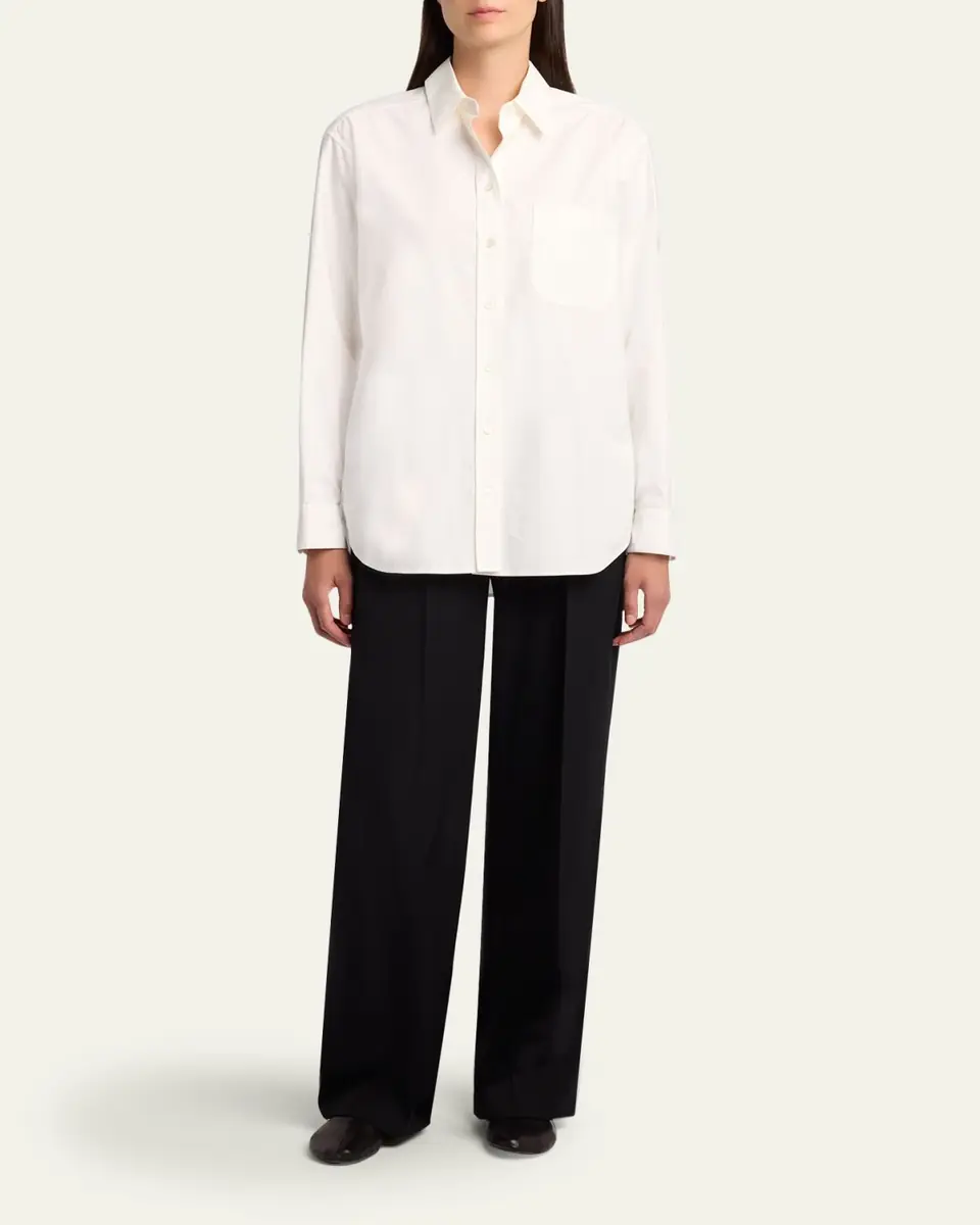 The Row Gavina Cotton Poplin Button-Down Shirt | Thumbnail 2