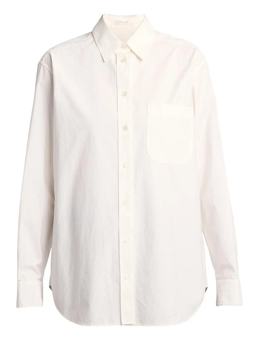 Gavina Cotton Poplin Button-Down Shirt Gavina Cotton Poplin Button-Down Shirt