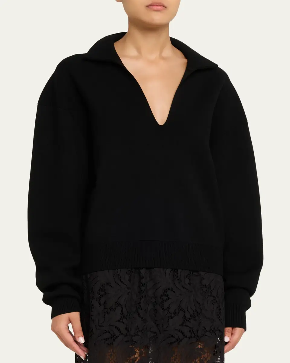 A.L.C. Timmy Polo Sweater | Thumbnail 4 A.L.C. Timmy Polo Sweater | Thumbnail 4