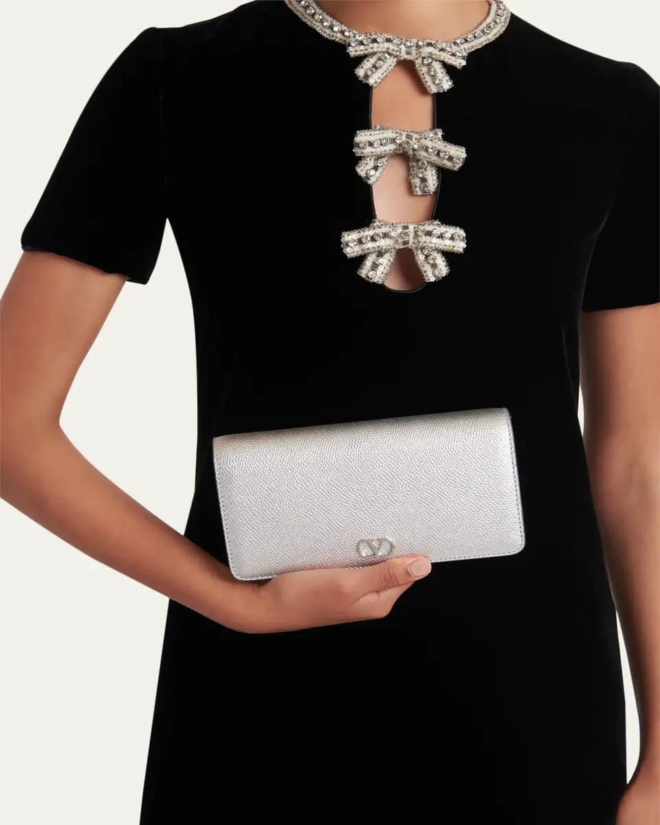 Valentino Garavani Mini Metallic Leather Crossbody Bag | Thumbnail 2