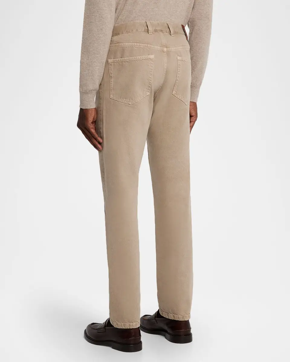 Zegna Men's Marble-Effect Slim Five-Pocket Pants | Thumbnail 2 Zegna Men's Marble-Effect Slim Five-Pocket Pants | Thumbnail 2