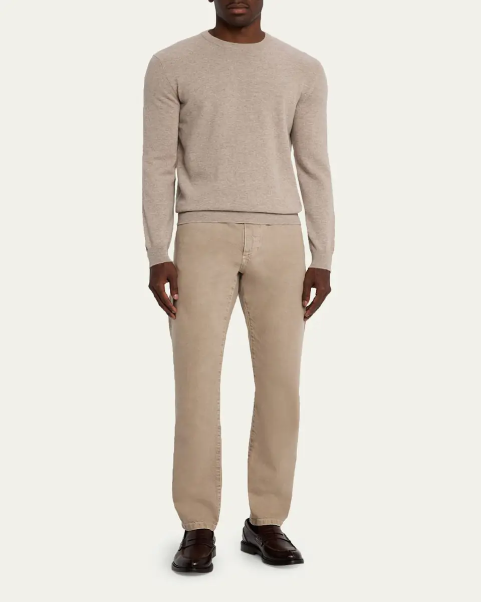 Zegna Men's Marble-Effect Slim Five-Pocket Pants | Thumbnail 7 Zegna Men's Marble-Effect Slim Five-Pocket Pants | Thumbnail 7