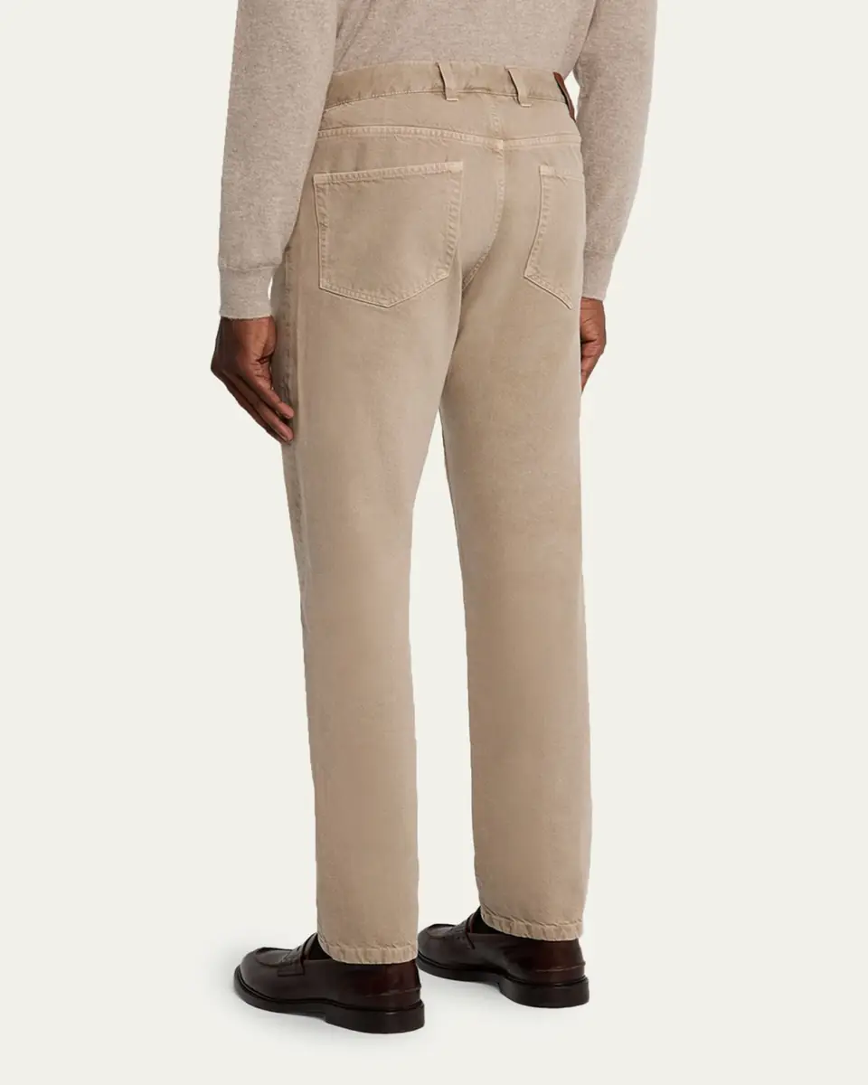 Zegna Men's Marble-Effect Slim Five-Pocket Pants | Thumbnail 8 Zegna Men's Marble-Effect Slim Five-Pocket Pants | Thumbnail 8