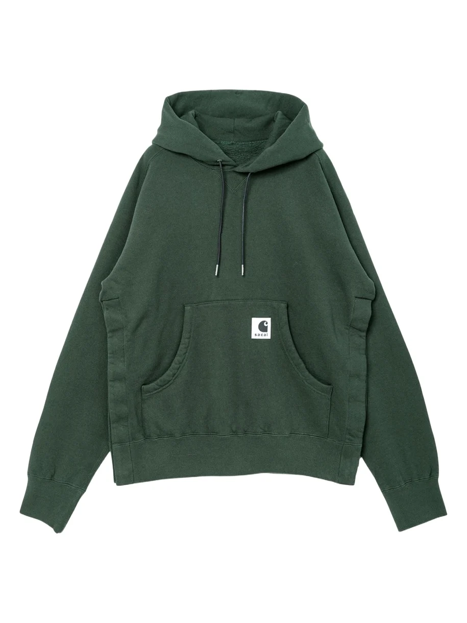 Men's Washed Cotton Hoodie with Label