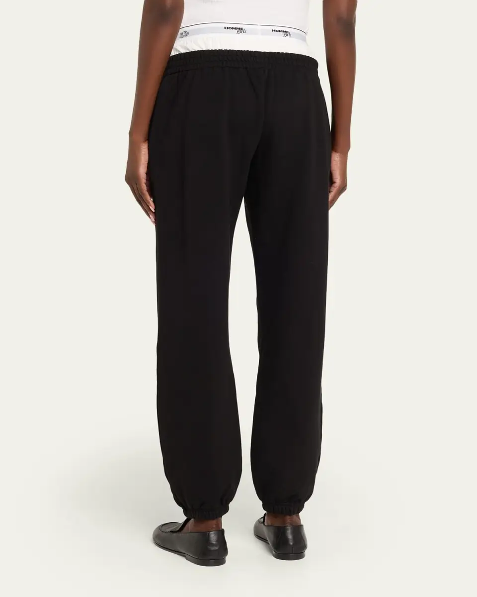 Hommegirls x Fruit Of The Loom Peekaboo Boxer Straight-Leg Ankle Sweatpants | Thumbnail 3 Hommegirls x Fruit Of The Loom Peekaboo Boxer Straight-Leg Ankle Sweatpants | Thumbnail 3