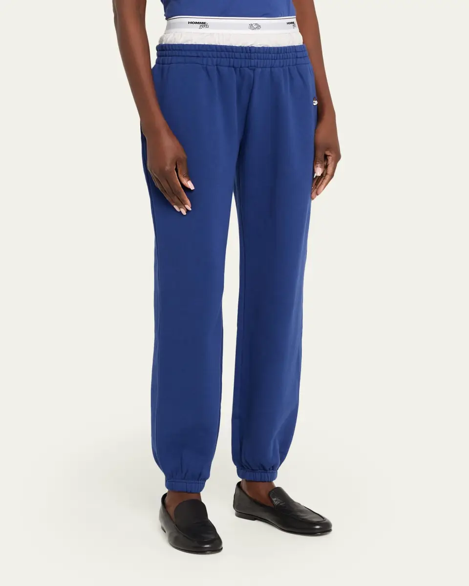 Hommegirls x Fruit Of The Loom Peekaboo Boxer Straight-Leg Ankle Sweatpants | Thumbnail 9 Hommegirls x Fruit Of The Loom Peekaboo Boxer Straight-Leg Ankle Sweatpants | Thumbnail 9
