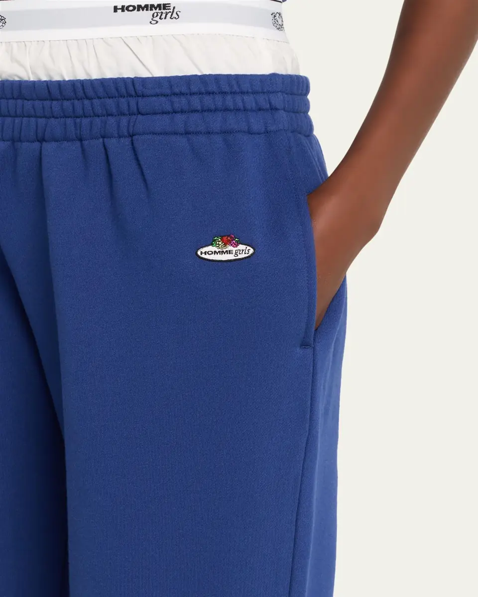 Hommegirls x Fruit Of The Loom Peekaboo Boxer Straight-Leg Ankle Sweatpants | Thumbnail 10 Hommegirls x Fruit Of The Loom Peekaboo Boxer Straight-Leg Ankle Sweatpants | Thumbnail 10