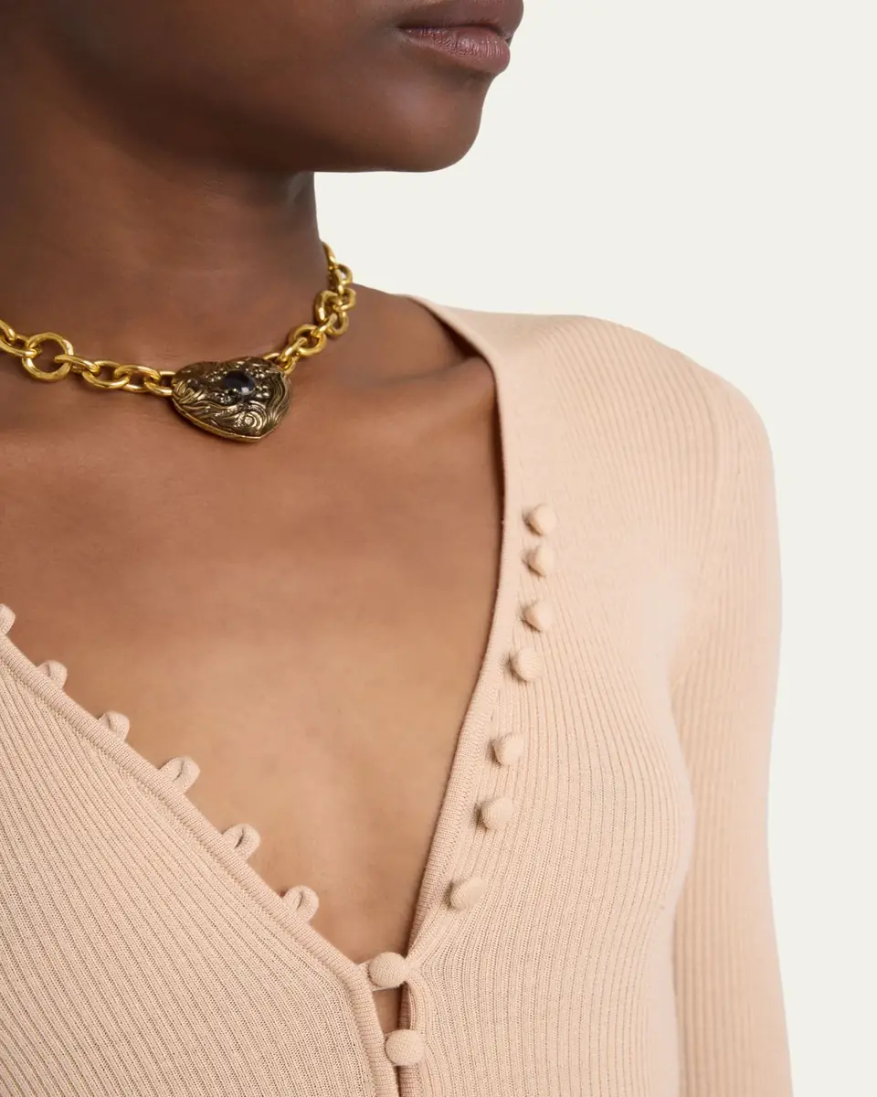 Chloé Ribbed Wool Henley | Thumbnail 10 Chloé Ribbed Wool Henley | Thumbnail 10