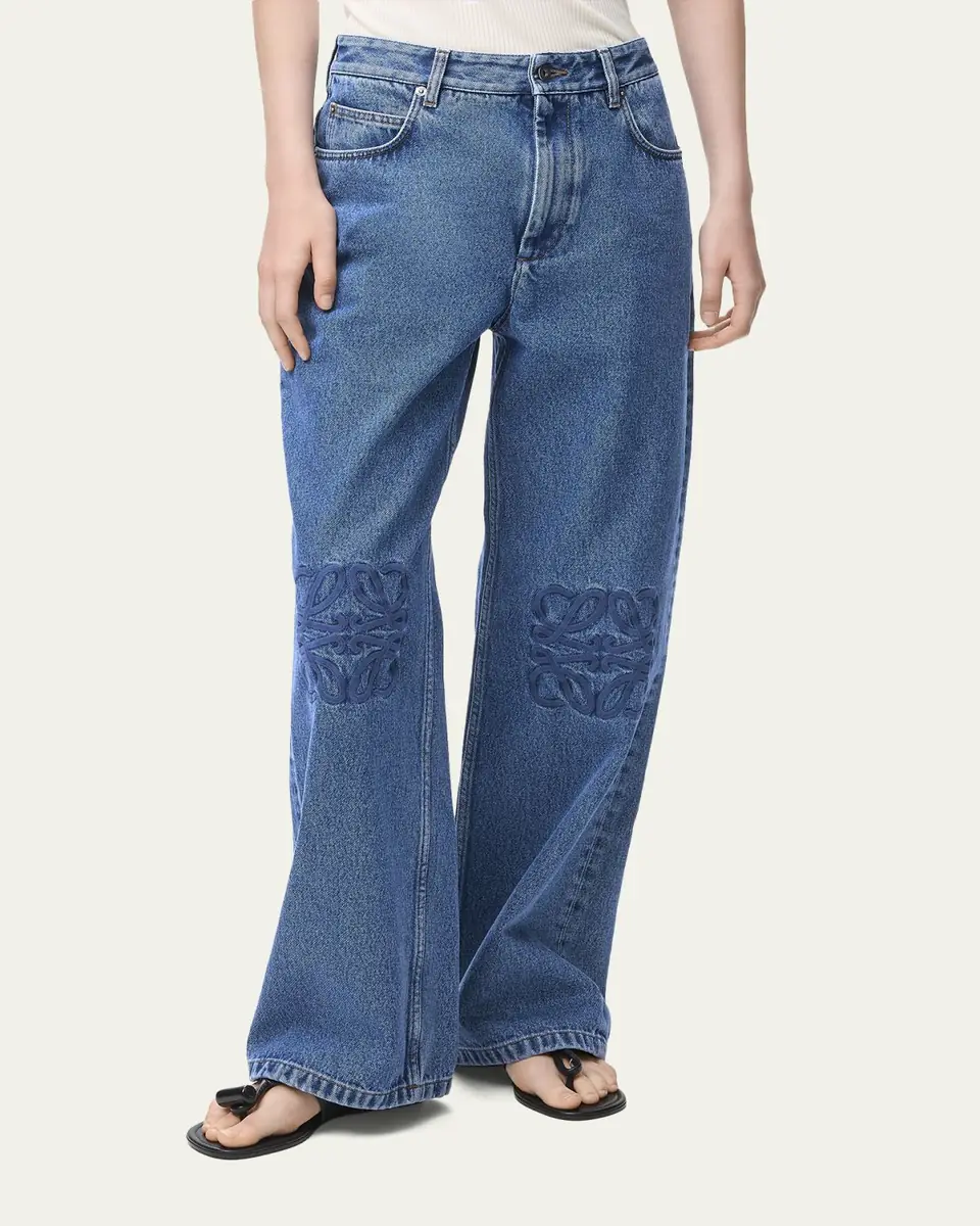 Loewe Anagram Baggy Wide-Leg Jeans | Thumbnail 4