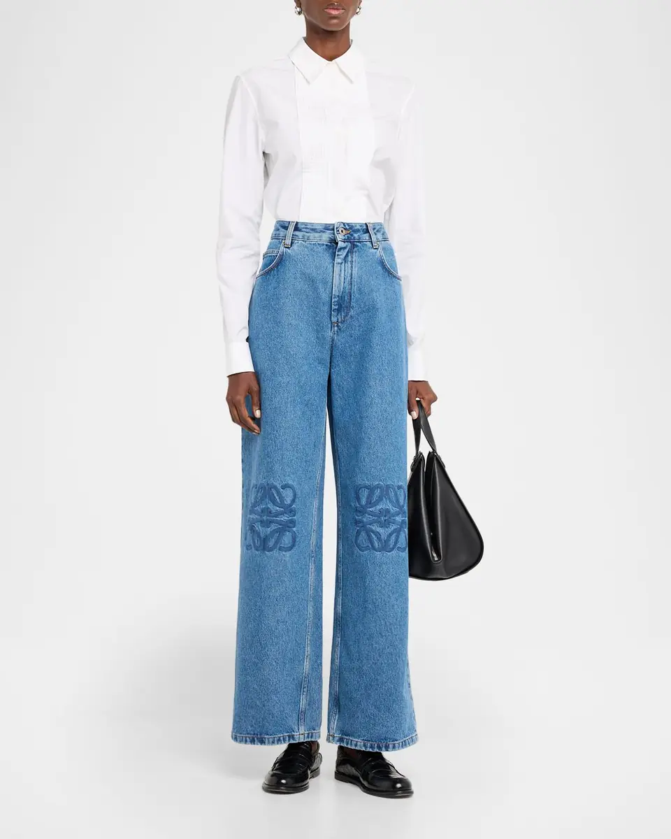 Loewe Anagram Baggy Wide-Leg Jeans | Thumbnail 6