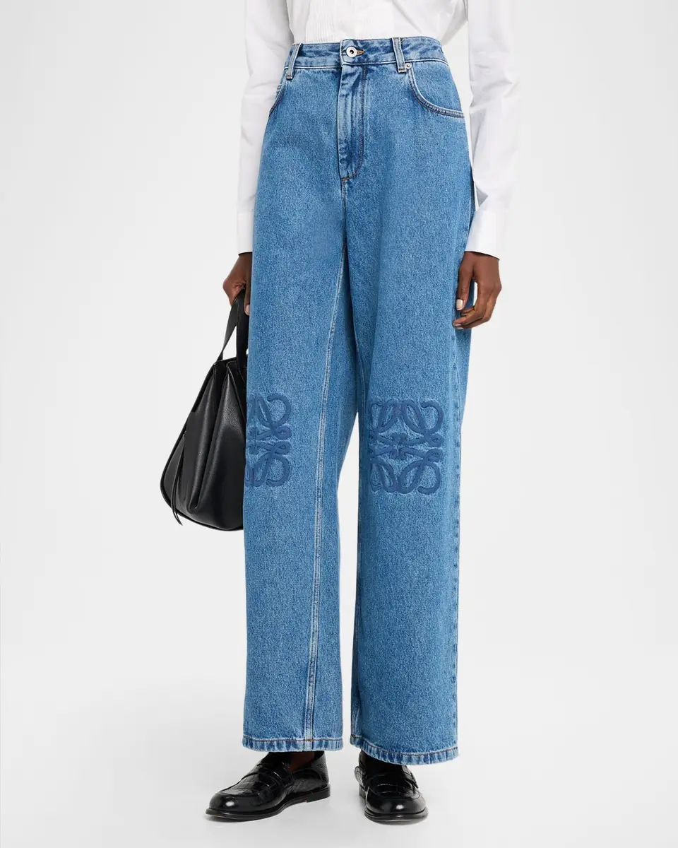 Loewe Anagram Baggy Wide-Leg Jeans | Thumbnail 8