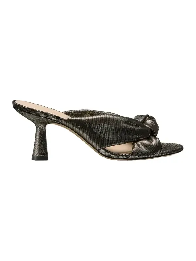 75mm Soplaya Leather Noir Mule Sandals 75mm Soplaya Leather Noir Mule Sandals