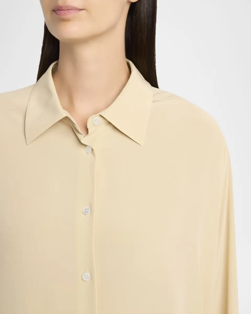 THE ROW Luka Oversized Silk Button-Down Shirt | Thumbnail 9 THE ROW Luka Oversized Silk Button-Down Shirt | Thumbnail 9