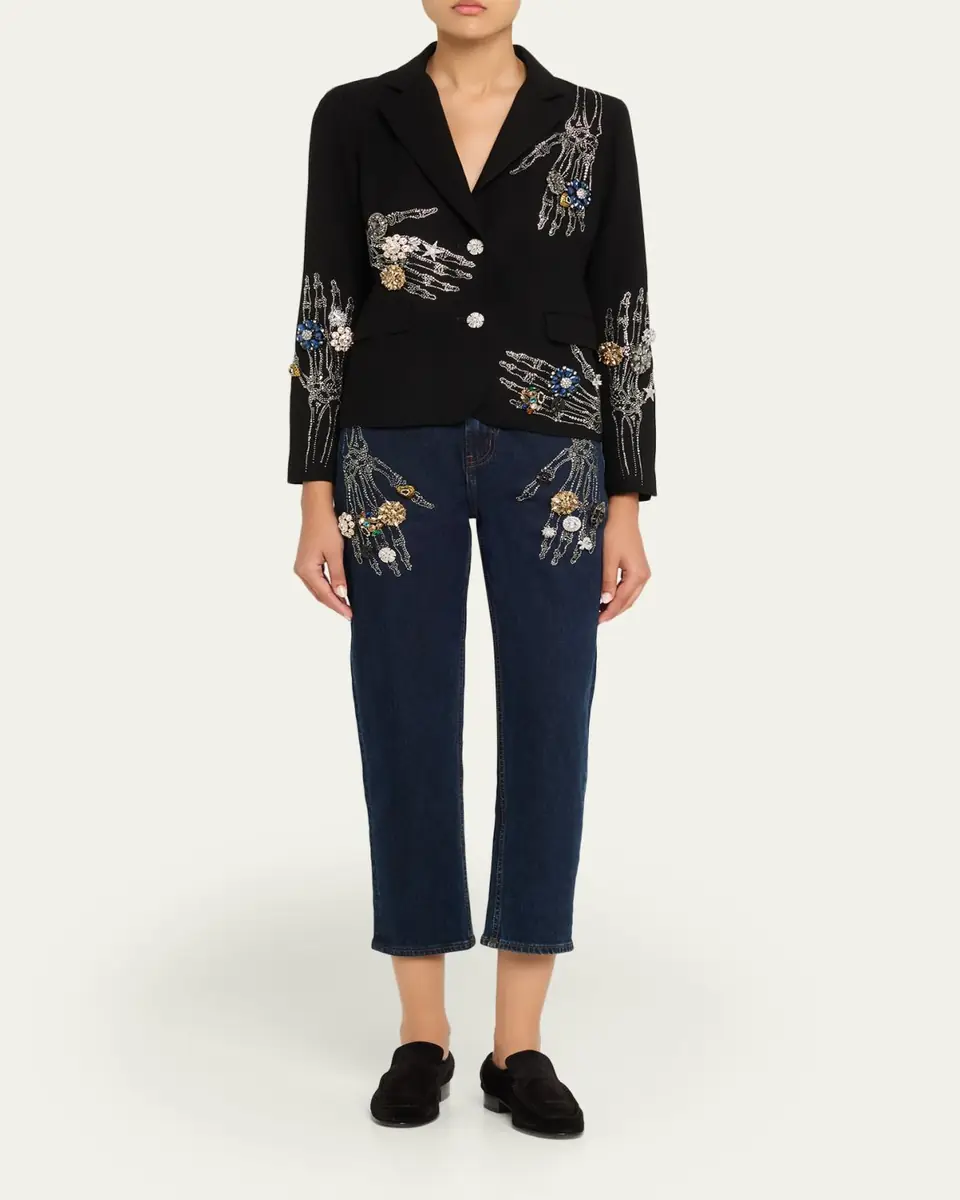 Libertine Buried Treasure Embellished Single-Breasted Short Blazer | Thumbnail 2 Libertine Buried Treasure Embellished Single-Breasted Short Blazer | Thumbnail 2