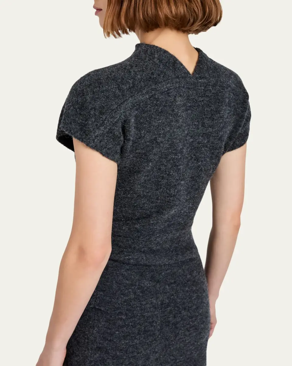 Proenza Schouler Abie Boiled Wool Maxi Dress | Thumbnail 4 Proenza Schouler Abie Boiled Wool Maxi Dress | Thumbnail 4