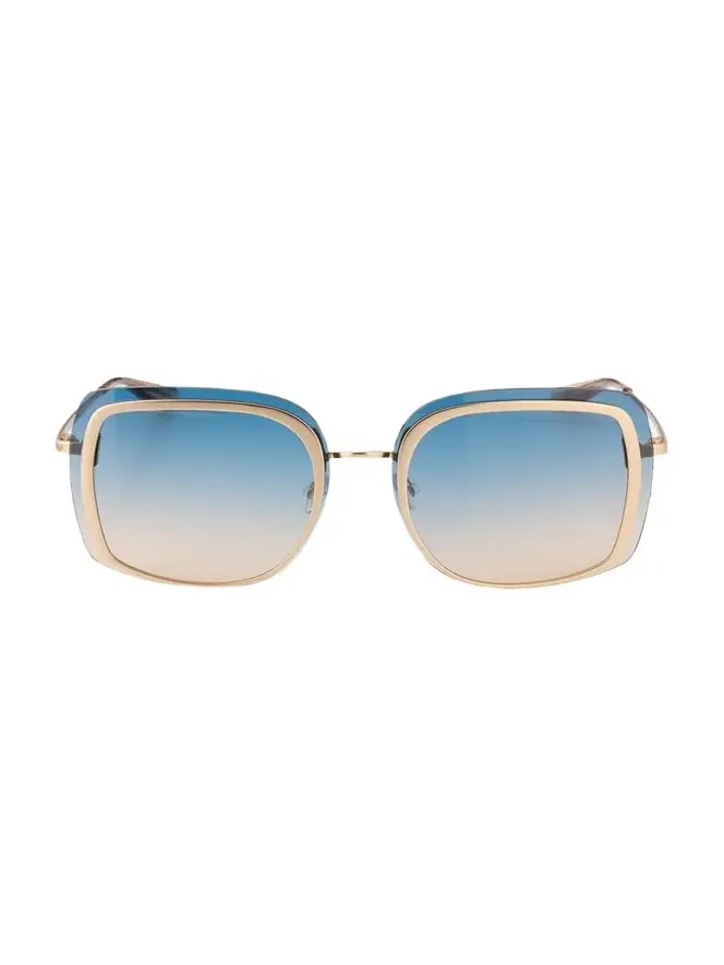 Halima 65mm Square Titanium Sunglasses Halima 65mm Square Titanium Sunglasses