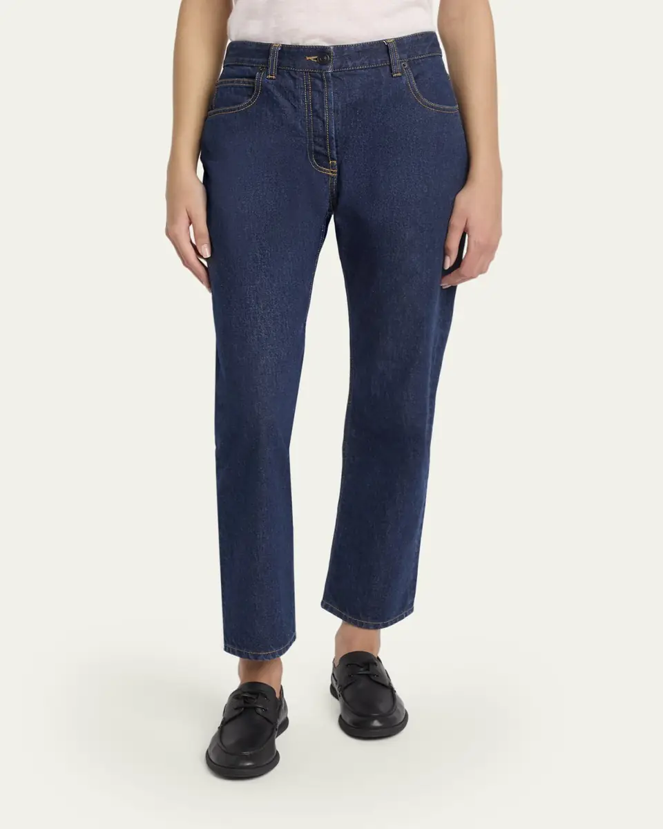 THE ROW Riaco Straight-Leg Ankle Jeans | Thumbnail 4