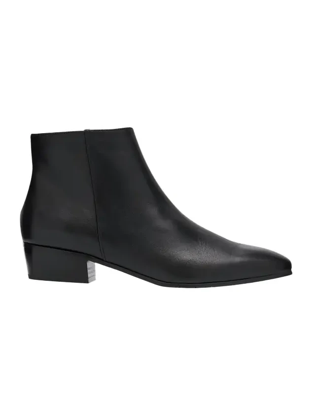 Fuoco Icon Leather Ankle Booties Fuoco Icon Leather Ankle Booties