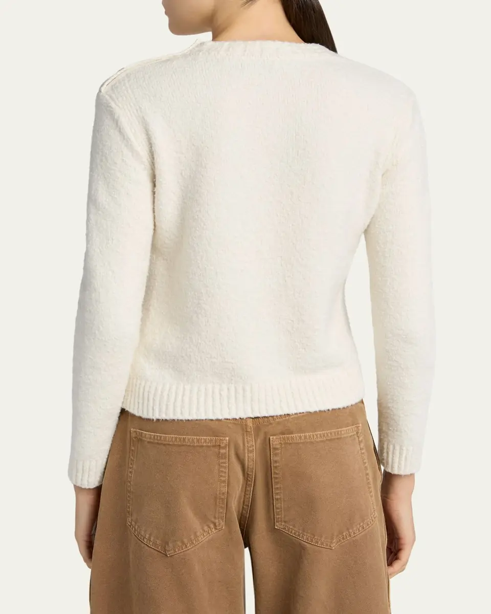 Moncler Crewneck Logo Sweater | Thumbnail 3 Moncler Crewneck Logo Sweater | Thumbnail 3