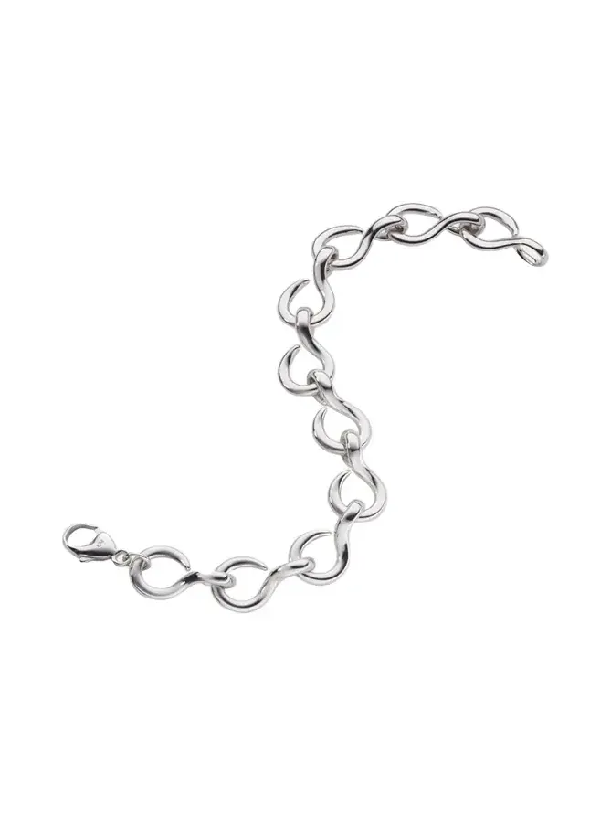 The Twist Premier Sterling Silver Infinity Bracelet