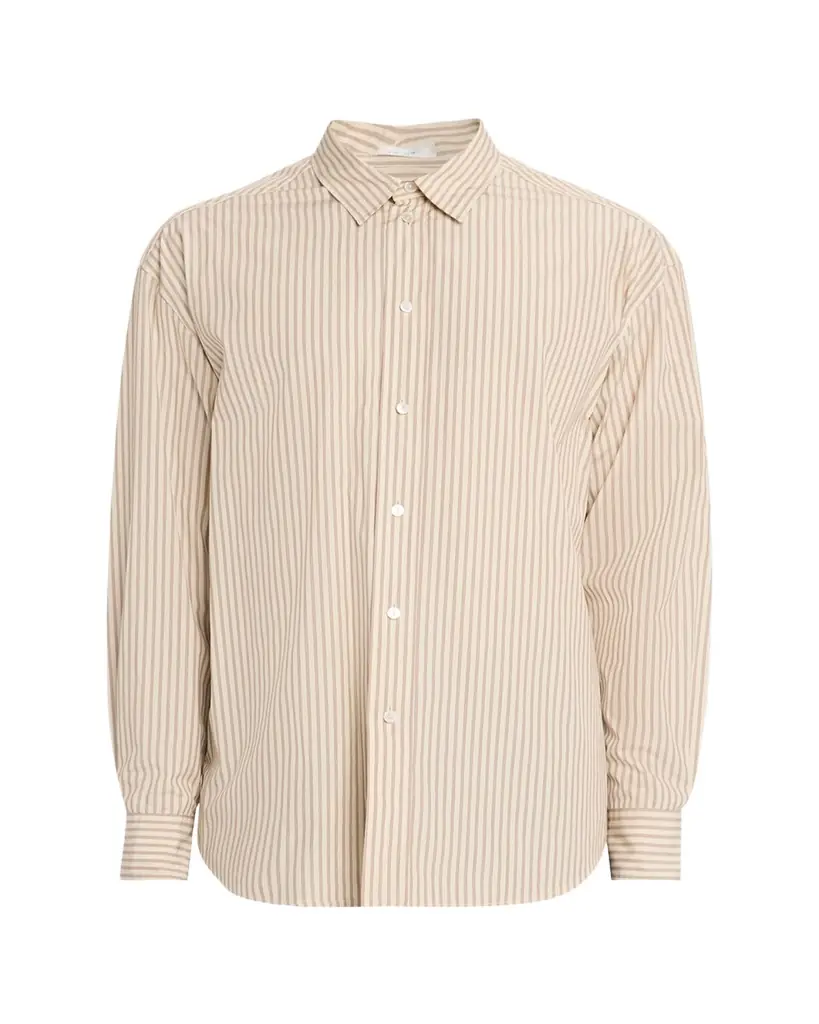 The Row Men's Granada Cotton Pinstripe Sport Shirt | Image 1 The Row Men's Granada Cotton Pinstripe Sport Shirt | Image 1