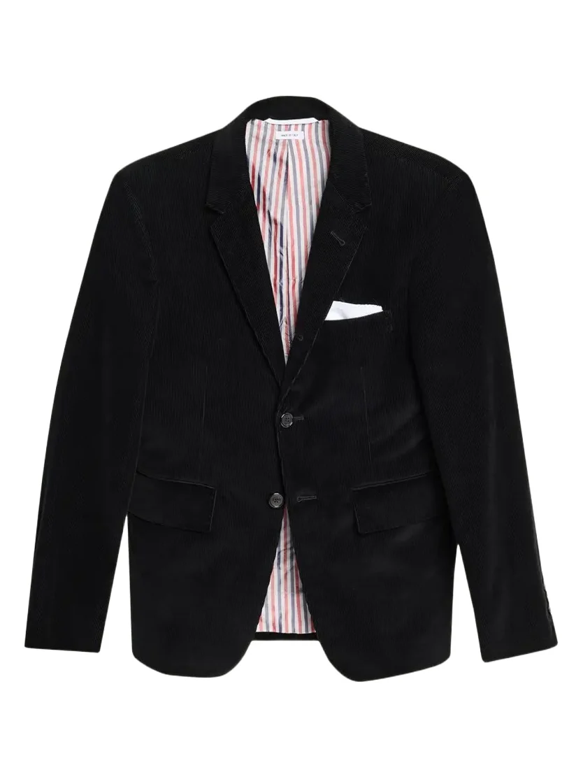 Men's Corduroy Stripe-Lined Blazer