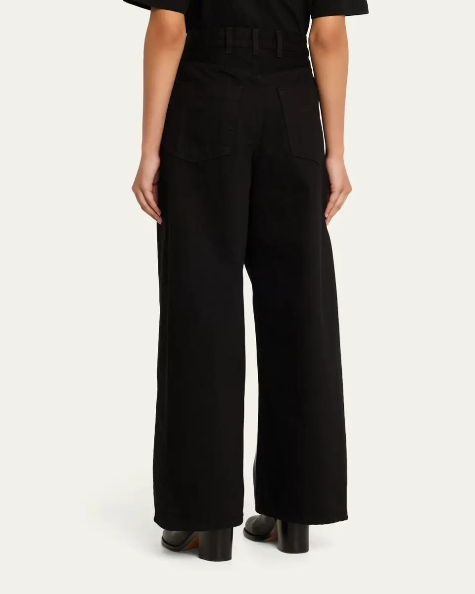 RÙADH The Archer Pleated Wide-Leg Jeans | Thumbnail 3 RÙADH The Archer Pleated Wide-Leg Jeans | Thumbnail 3