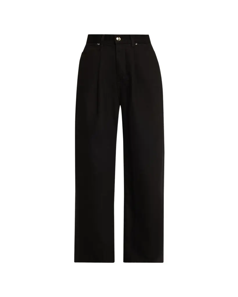 The Archer Pleated Wide-Leg Jeans The Archer Pleated Wide-Leg Jeans