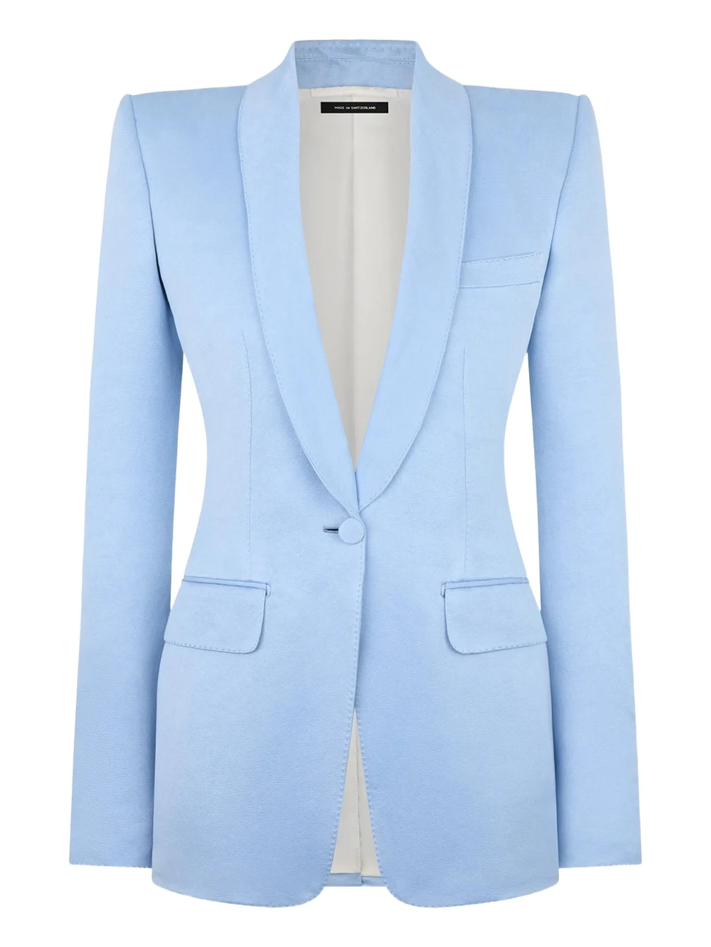 Cotton Velvet Single-Breasted Blazer