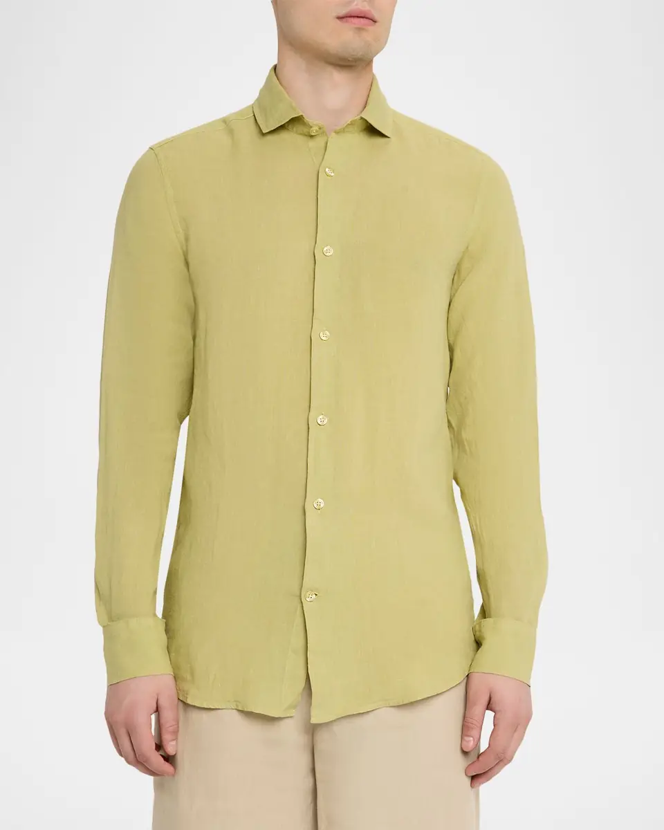 Frescobol Carioca Men's Antonio Linen Casual Button-Down Shirt | Thumbnail 8 Frescobol Carioca Men's Antonio Linen Casual Button-Down Shirt | Thumbnail 8