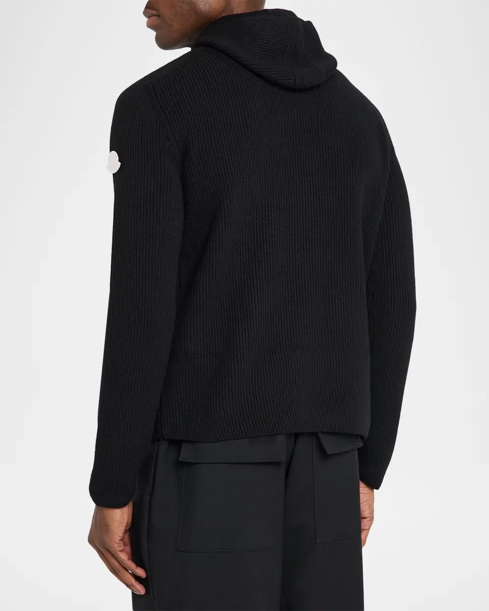 Moncler Genius x JIL SANDER Men's Wool Rib Hoodie | Thumbnail 12 Moncler Genius x JIL SANDER Men's Wool Rib Hoodie | Thumbnail 12