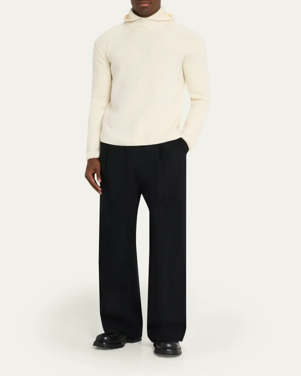 Moncler Genius x JIL SANDER Men's Wool Rib Hoodie | Thumbnail 6 Moncler Genius x JIL SANDER Men's Wool Rib Hoodie | Thumbnail 6