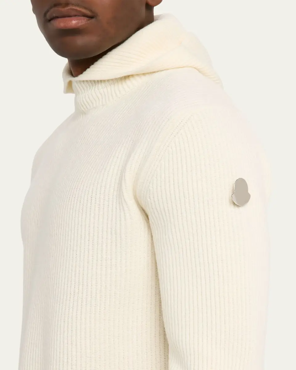 Moncler Genius x JIL SANDER Men's Wool Rib Hoodie | Thumbnail 9 Moncler Genius x JIL SANDER Men's Wool Rib Hoodie | Thumbnail 9