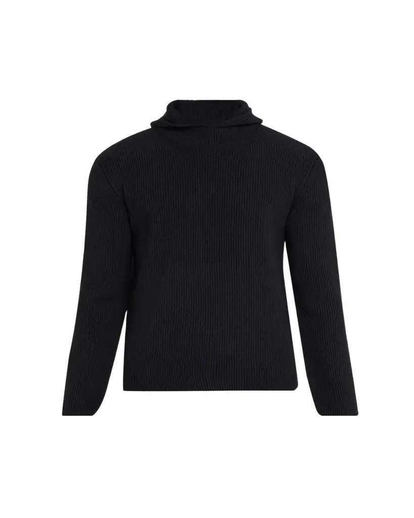 Moncler Genius x JIL SANDER Men's Wool Rib Hoodie | Image 1 Moncler Genius x JIL SANDER Men's Wool Rib Hoodie | Image 1