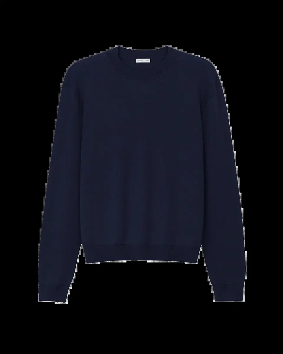 Iris Von Arnim Men's Cashmere and Silk Classic-Fit Crewneck Sweater | Thumbnail 2 Iris Von Arnim Men's Cashmere and Silk Classic-Fit Crewneck Sweater | Thumbnail 2