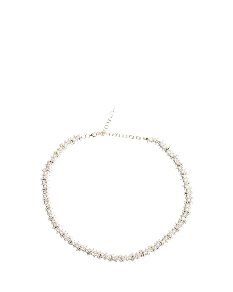 Nickho Rey 925 Necklace with Crystals, Gold | Image 1 Nickho Rey 925 Necklace with Crystals, Gold | Image 1