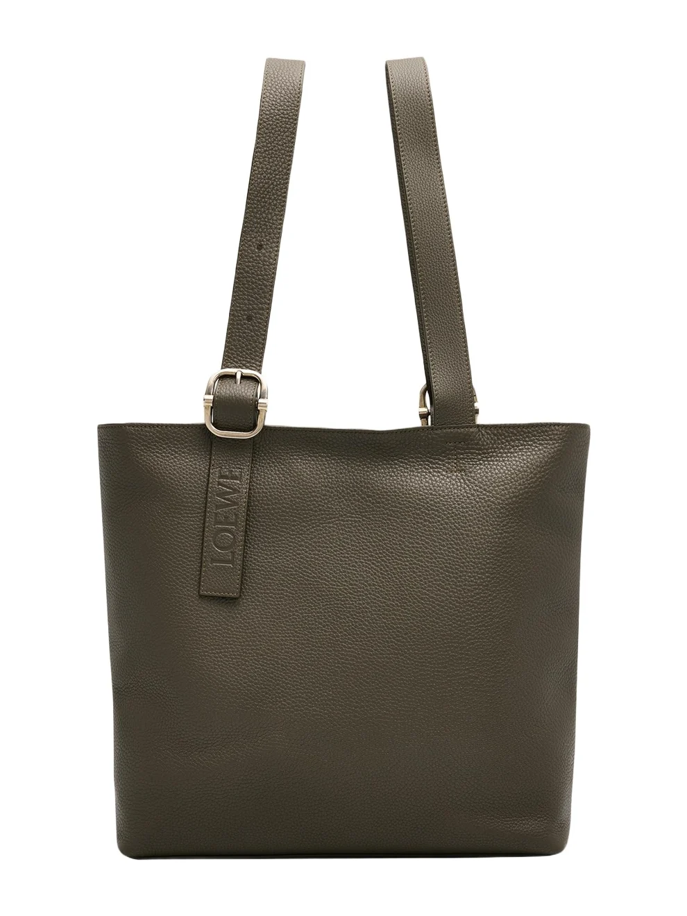 Loewe Men's Loop Zipped Leather Tote Bag