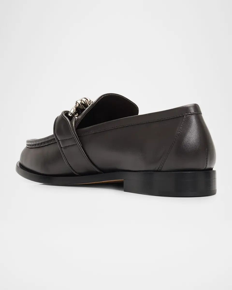 Bottega Veneta Men's Astaire Metallic Knot Napa Loafers | Thumbnail 12 Bottega Veneta Men's Astaire Metallic Knot Napa Loafers | Thumbnail 12
