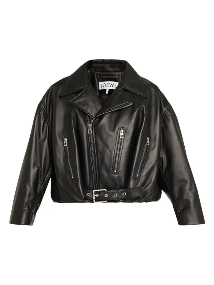 Short Nappa Lambskin Biker Jacket