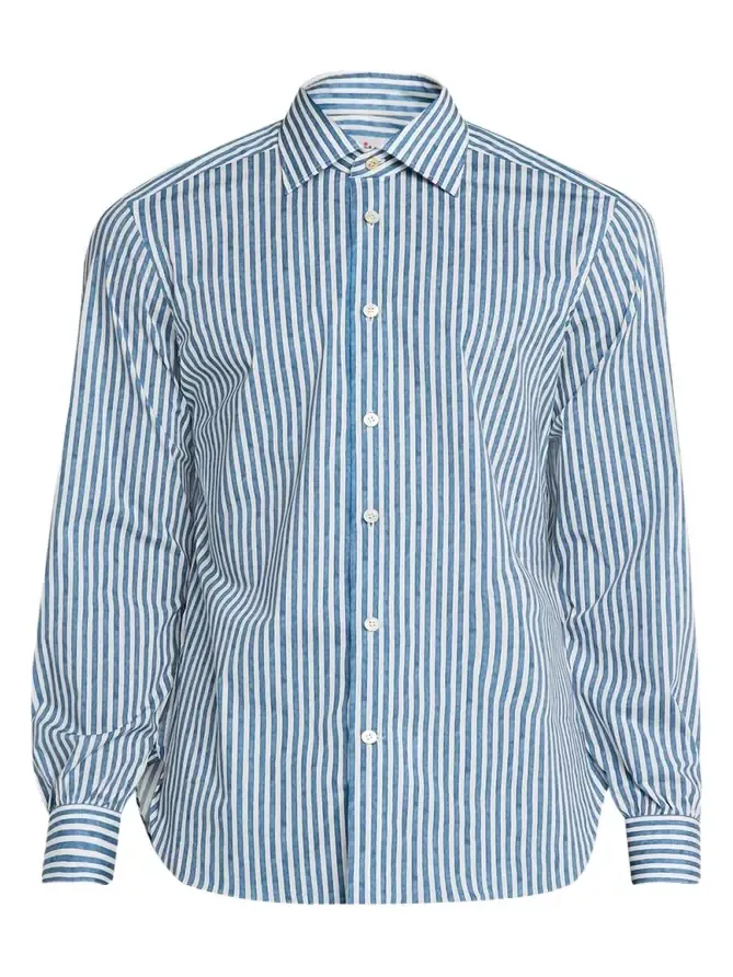 Men's Cotton-Stretch Stripe Button-Down Shirt Men's Cotton-Stretch Stripe Button-Down Shirt