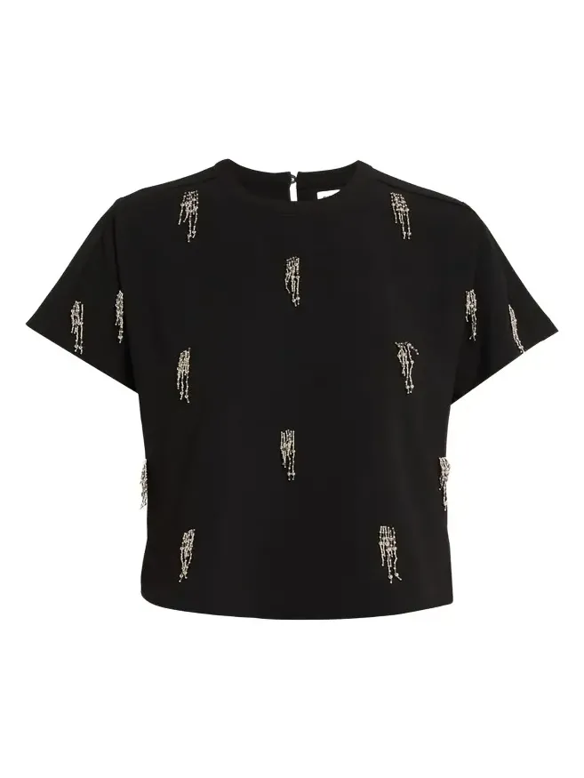 Abelia Embellished Crewneck T-Shirt Abelia Embellished Crewneck T-Shirt
