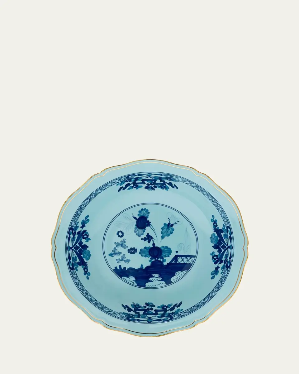 GINORI 1735 Oriente Italiano Iris Deep Round Serving Bowl | Thumbnail 2