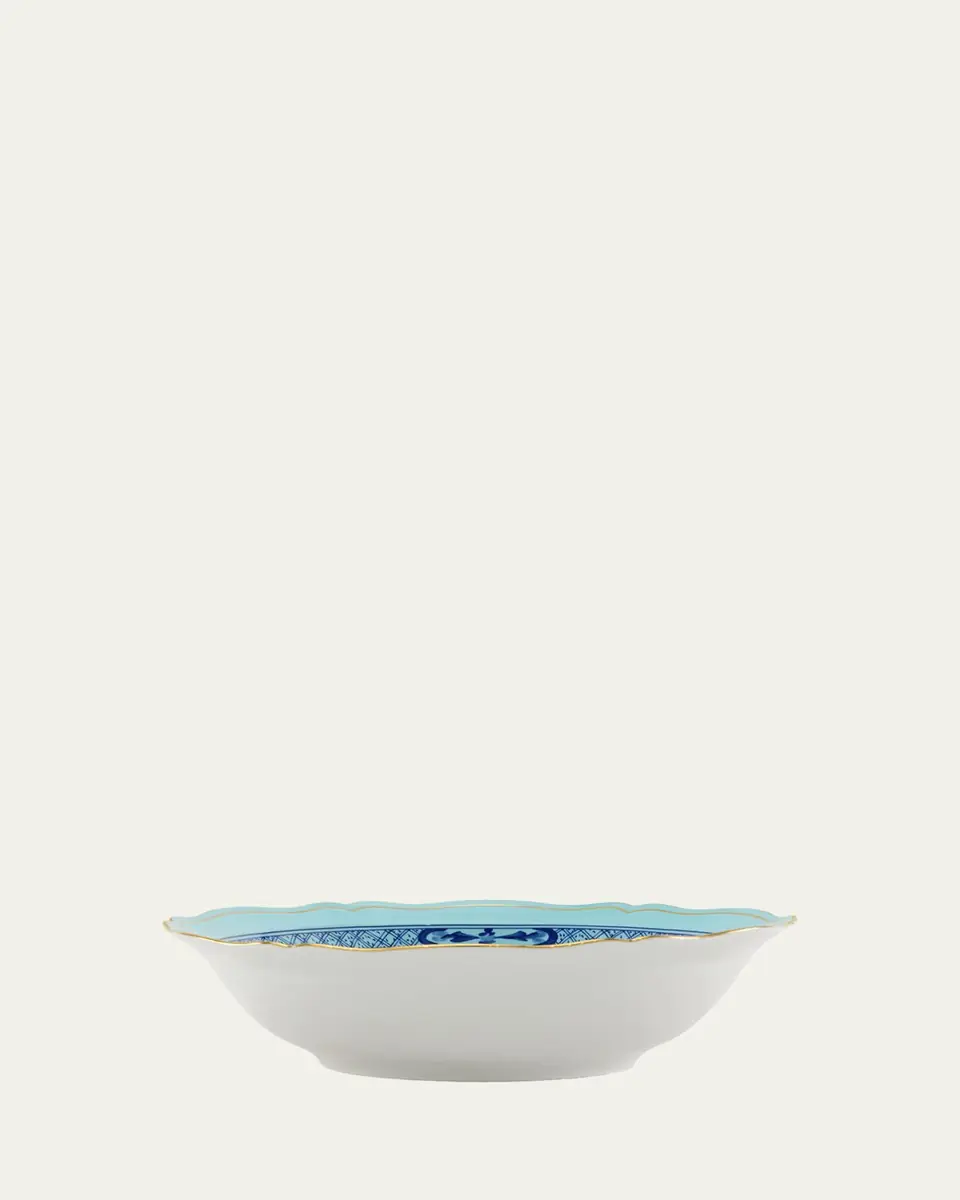 GINORI 1735 Oriente Italiano Iris Deep Round Serving Bowl | Thumbnail 3