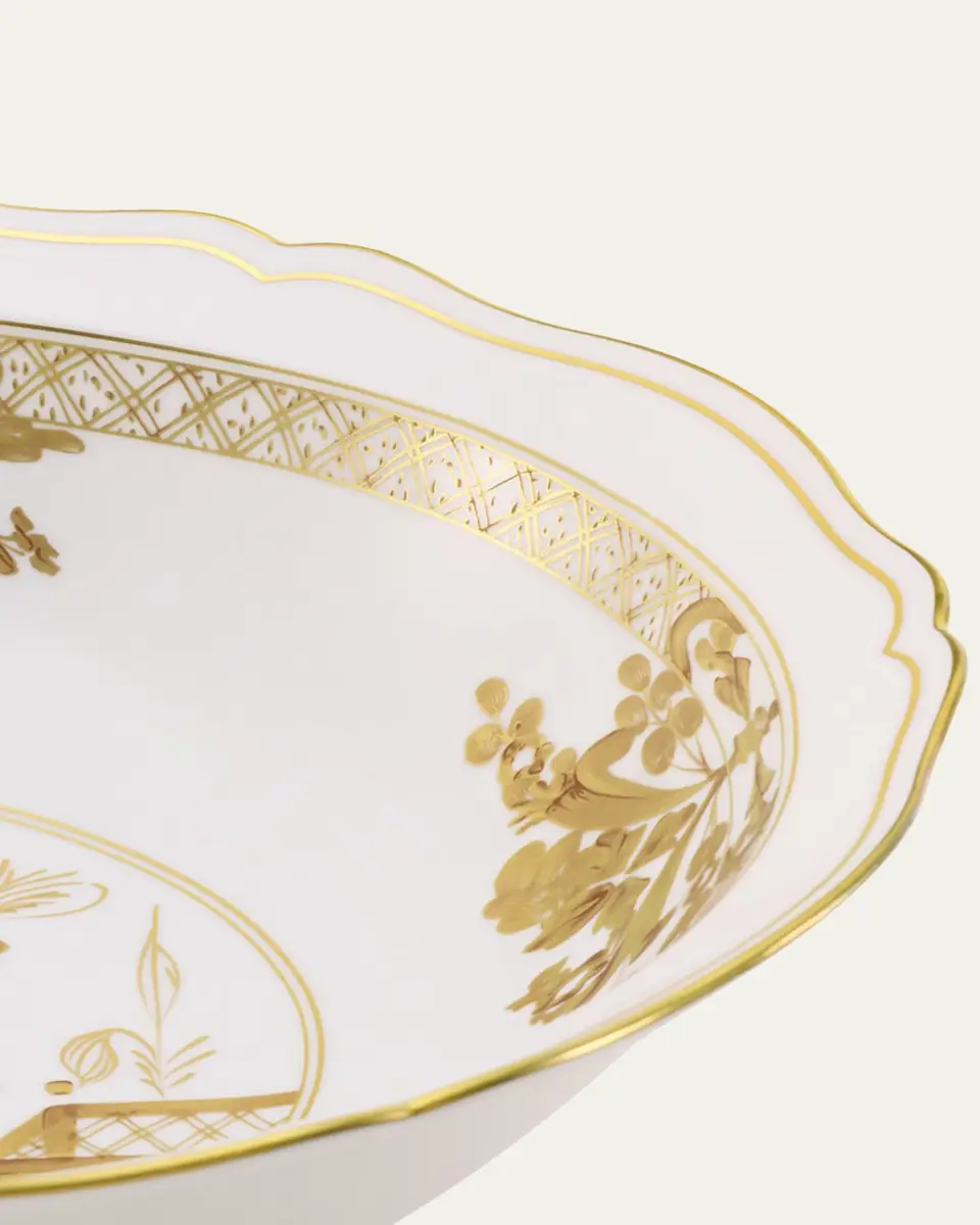 GINORI 1735 Oriente Italiano Aurum Deep Round Serving Bowl | Thumbnail 3