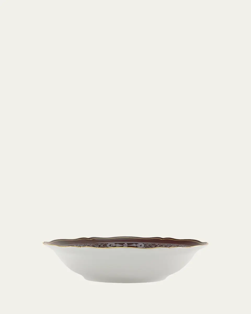 GINORI 1735 Oriente Italiano Castagna Deep Round Serving Bowl | Thumbnail 2 GINORI 1735 Oriente Italiano Castagna Deep Round Serving Bowl | Thumbnail 2