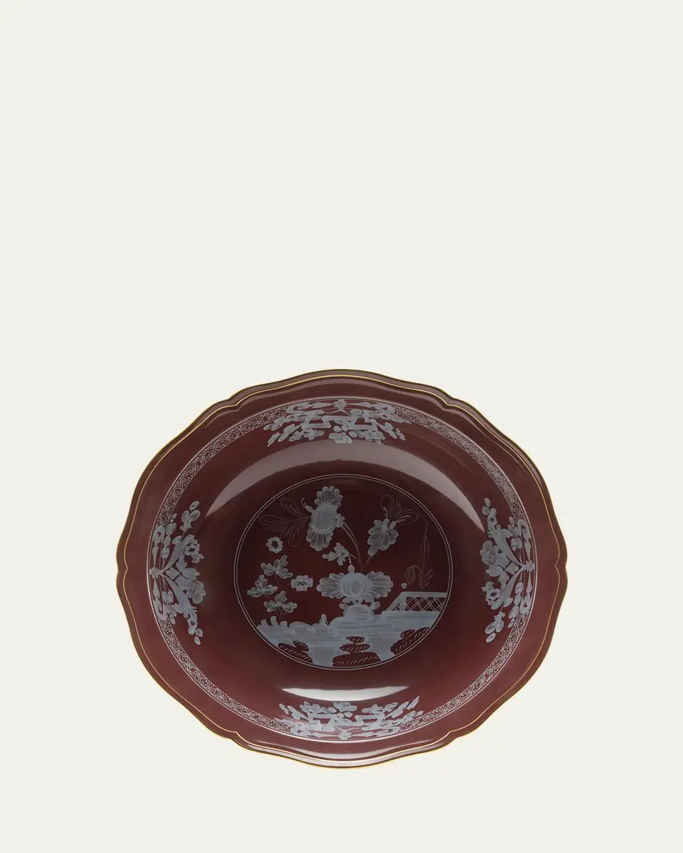 GINORI 1735 Oriente Italiano Castagna Deep Round Serving Bowl | Thumbnail 3 GINORI 1735 Oriente Italiano Castagna Deep Round Serving Bowl | Thumbnail 3