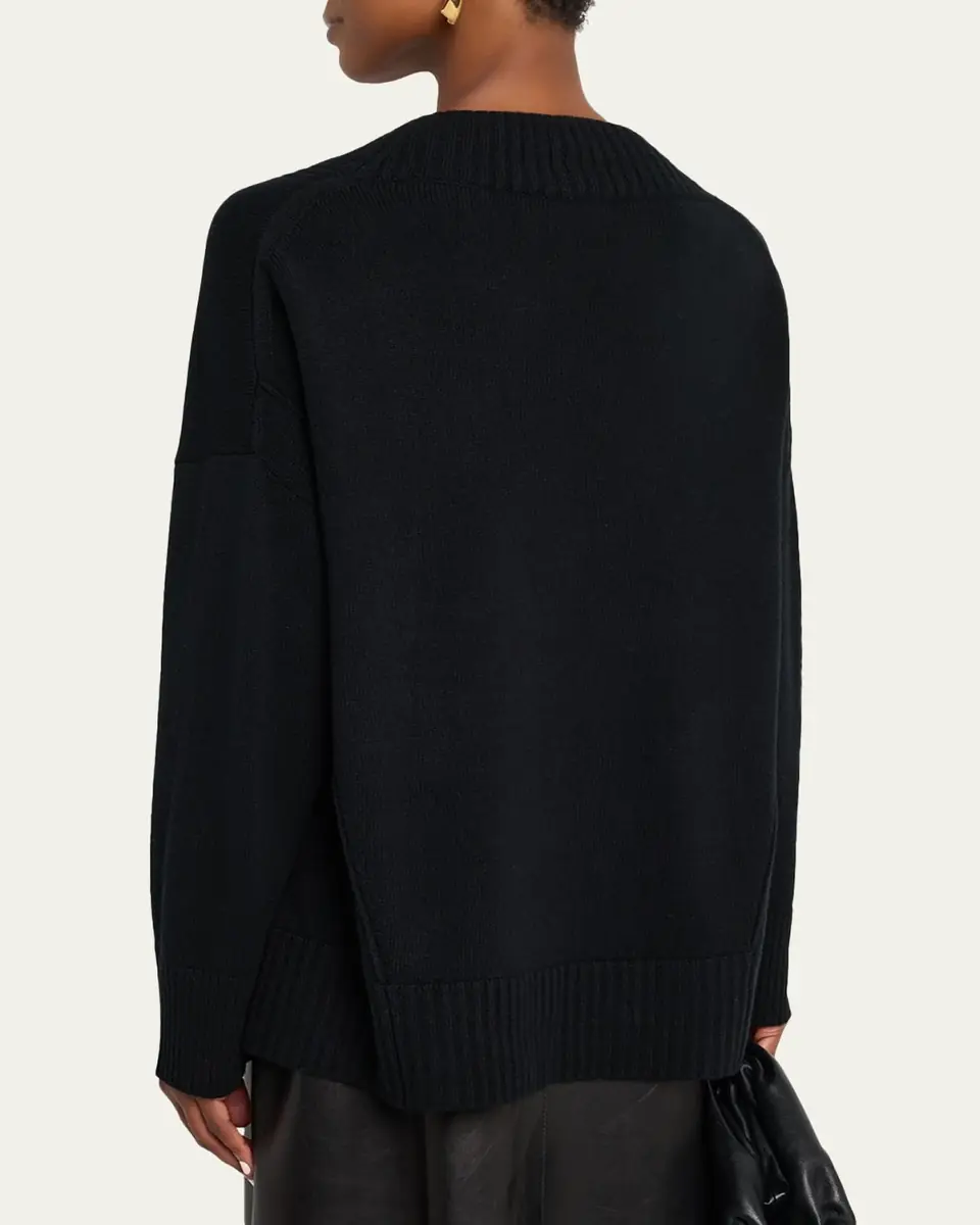 Lafayette 148 New York Cashmere Deep V-Neck Sweater | Thumbnail 3